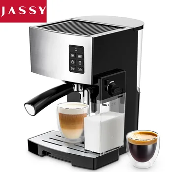 Автоматическая кофемашина Jassy, эспрессо-машина на 19 бар, с Автоматическим Вспенивателем молока, кофеварки Cappuccino 110V-240V