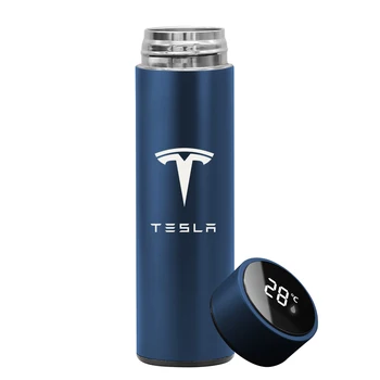 Tesla Model3 Model S X 500 мл интеллектуальный температурный дисплей датчик изоляции чипа чашка для кофе чашка из нержавеющей стали