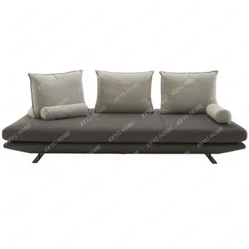 Легкий Роскошный Скандинавский Итальянский диван свободной формы, выполненный от руки в минималистичном кожаном стиле для маленькой квартиры