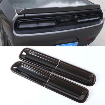 Для Dodge Challenger 2015 Up автомобильный задний фонарь украшение заднего фонаря отделка стайлинга Дымчато-черный ABS внешние автомобильные молдинги