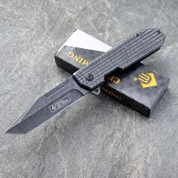 Фирменный Дамасский складной нож с лезвием 7Cr18Mov, стальная рукоять для камнерезки, Походные Охотничьи ножи для улицы, карманный Тактический Военный нож