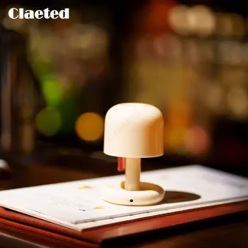 Claeted Mini Desktop Sunset Night Lamp Креативная USB Перезаряжаемая Светодиодная настольная лампа в Грибном стиле для Кофейного Бара Home Decor Спальня
