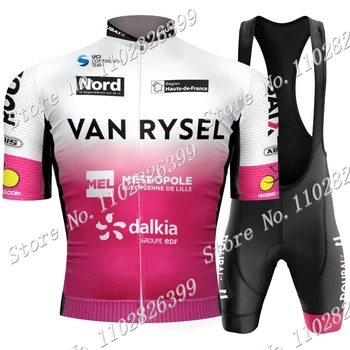 2023 Van Rysel - Roubaix Велоспорт Джерси Комплект Франция Одежда Рубашки Для Шоссейных Велосипедов С Коротким Рукавом Костюм MTB Шорты Одежда Майо Ropa